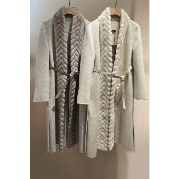 LP Imported Mink Wool Cashmere Coat Q17 (Please consult customer service to confirm the size before placing a custom order)